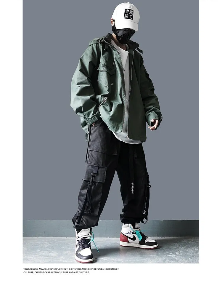 Back Strap Flight Military Jacket