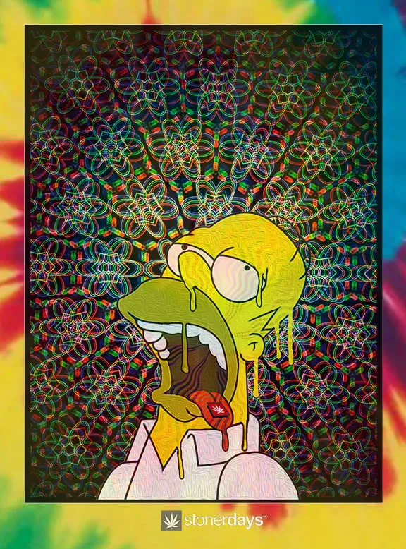 Homer Blotter Tie Dye Tee