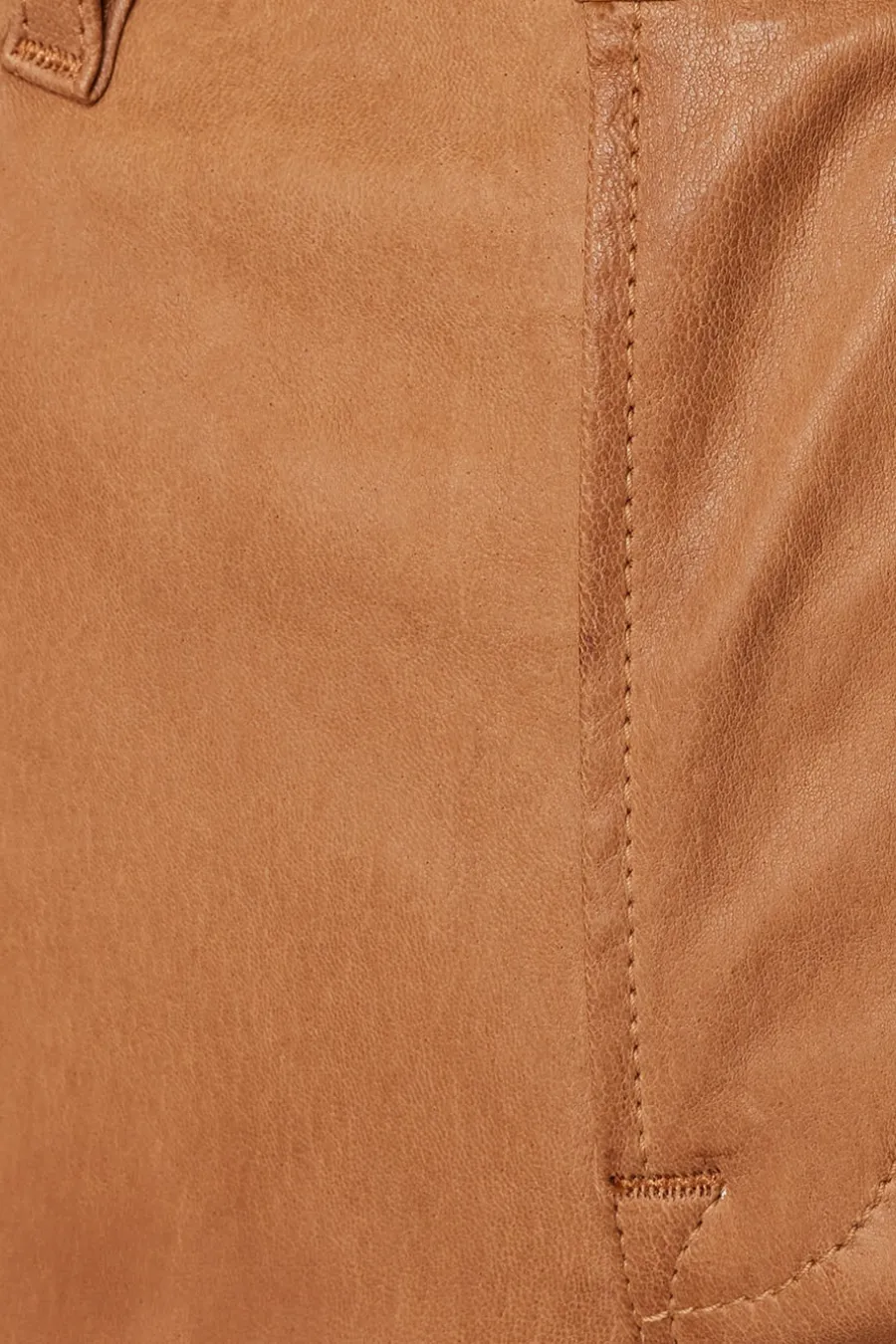Le High Straight Leather Latte
