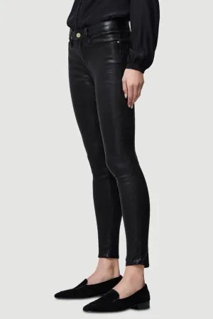 Le Skinny Leather Pant Washed Black