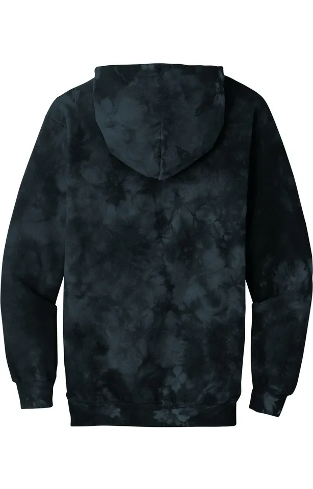 Port & Company Crystal Tie-Dye Pullover Hoodie - Black
