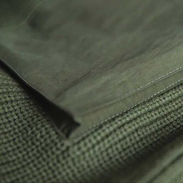 Retro Outdoor Army Green Commando Sweater