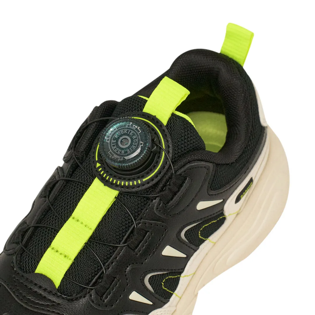 Rookie Chunky Sneaker Black/Off-White (Little Kids)
