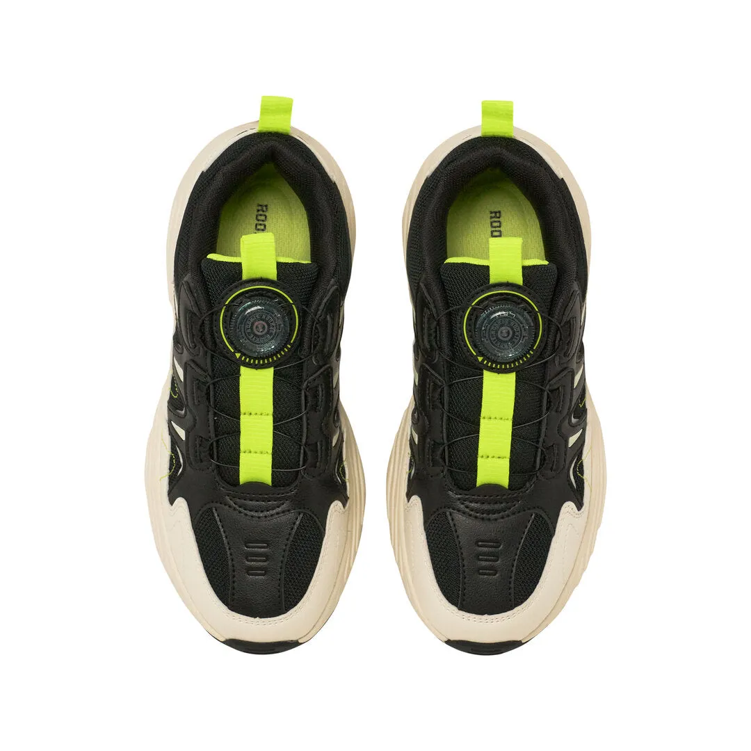 Rookie Chunky Sneaker Black/Off-White (Little Kids)
