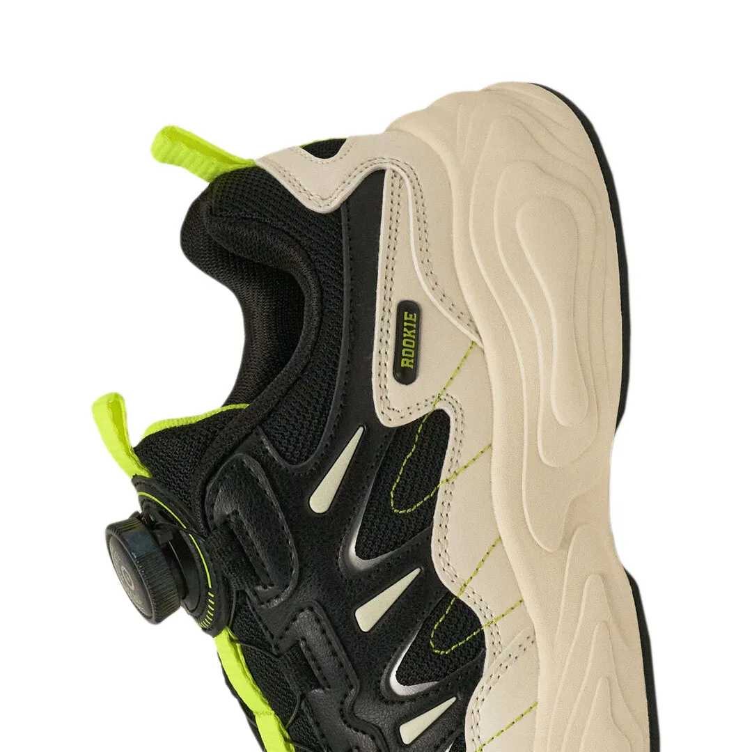 Rookie Chunky Sneaker Black/Off-White (Little Kids)
