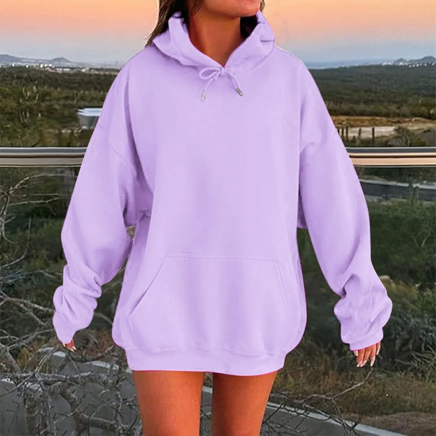 Womens Oversized Hoodies Winter Cute Sweatshirts Pullover 2024 Fashion Tops Trendy Outfits with Pockets